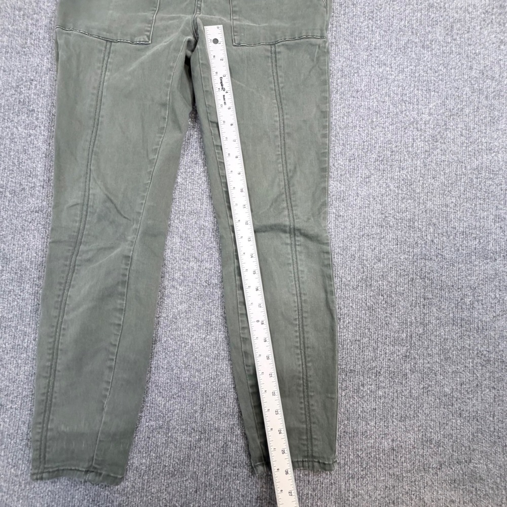Anthropologie Olive Green Utility Slim Seamed Patch Pocket Pants Size 28 - Picture 5 of 11
